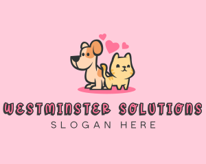 Dog Cat Pet logo design