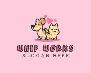 Dog Cat Pet logo design