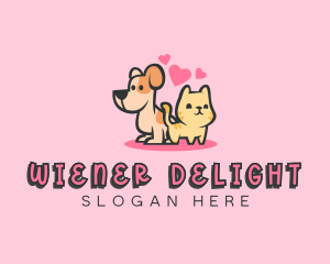 Dog Cat Pet logo design