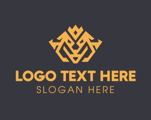 Geometric Shapes - Animal Wild Crown logo design