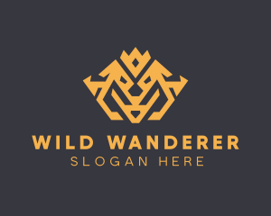 Animal Wild Crown logo design