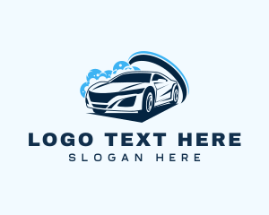 Bubbles - Car Wash Vehicle Cleaning logo design