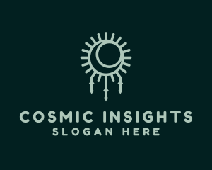 Cosmic Sun Moon logo design