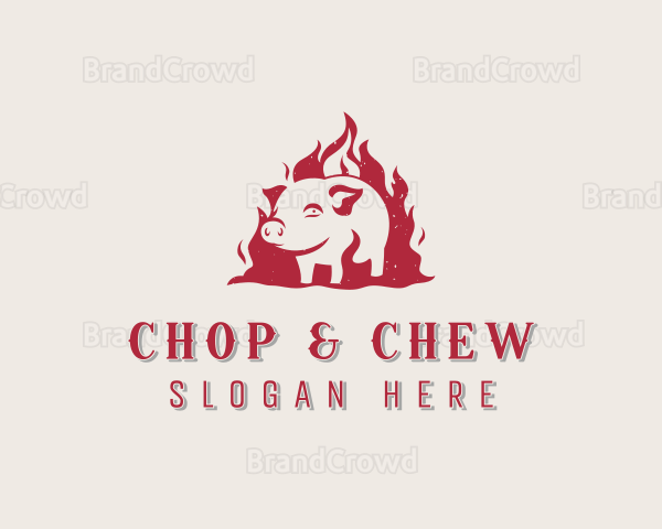 Fire Pork Meat Logo