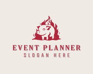 Fire - Fire Pork Meat logo design