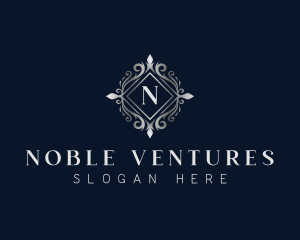 Luxury Crown Wreath logo design