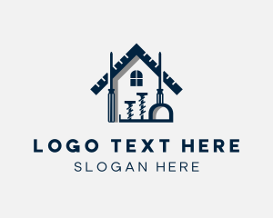 Roofing - Housing Tools Construction logo design