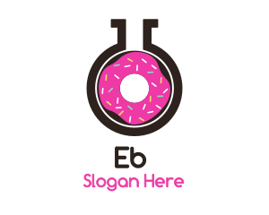 Pink Donut Flask Logo