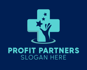 Hospital Charity Hand  logo design