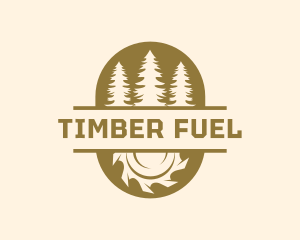 Firewood - Pinetree Sawmill Woodwork logo design