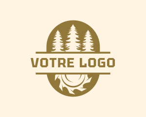 Mill - Pinetree Sawmill Woodwork logo design