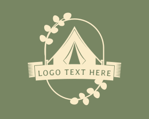 Campsite - Traveller Camping Emblem logo design