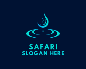 Water Drop - Distilled Water Droplet logo design