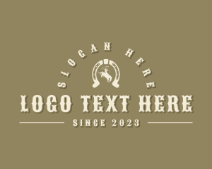 Countryside - Western Cowboy Horseshoe logo design