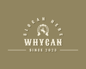 Western Cowboy Horseshoe Logo