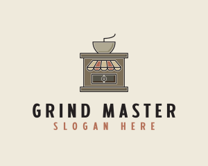 Coffee Grinder Cafeteria logo design