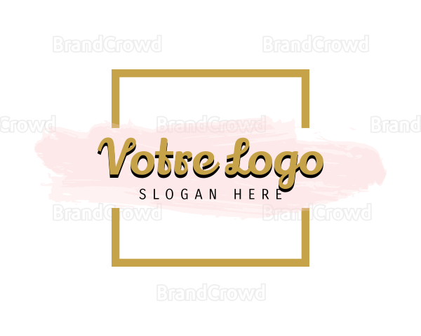 Square Watercolor Business Logo