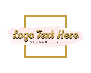 Novelty Shop - Square Watercolor Business logo design