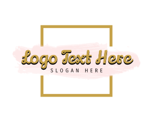 Square Watercolor Business Logo