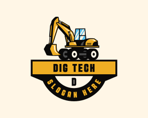 Construction Machinery Excavator logo design