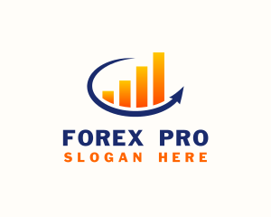 Forex - Company Bar Graph logo design