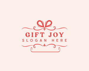 Elegant Gift Ribbon logo design