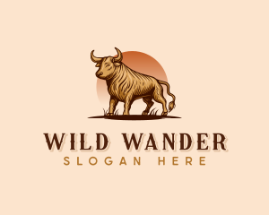 Wild Bull Ranch logo design