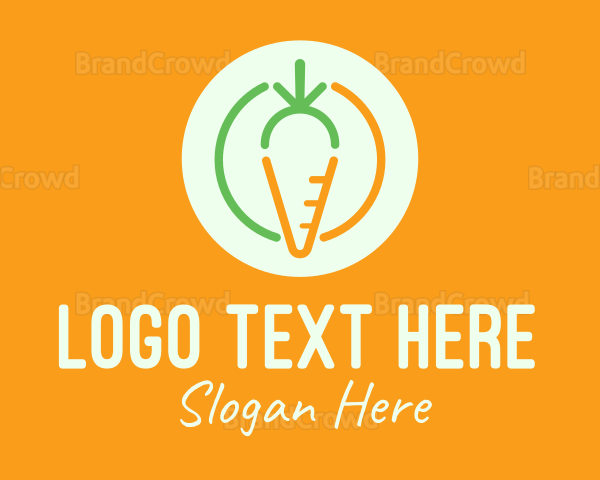 Carrot Vegetable Food Logo