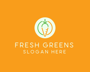 Vegetable - Carrot Vegetable Food logo design