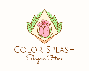 Multicolor Beauty Rose logo design