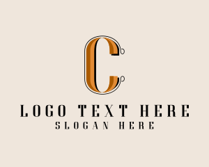 Elegant Fashion Studio Letter C logo design