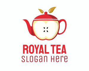 Red Apple Tea Teapot logo design