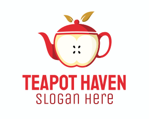 Teapot - Red Apple Tea Teapot logo design