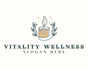 Wellness Candle Decor logo design