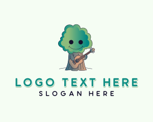 Tree Service - Environmental Guitar Tree logo design