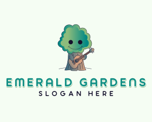 Environmental Guitar Tree  logo design