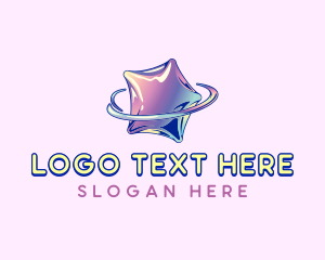 Galaxy - Space Star Orbit logo design