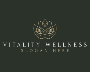 Lotus Hand Wellness logo design