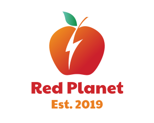 Thunder Red Apple logo design