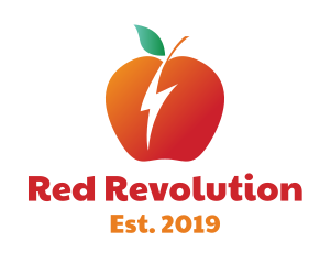 Thunder Red Apple logo design