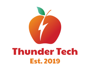 Thunder - Thunder Red Apple logo design
