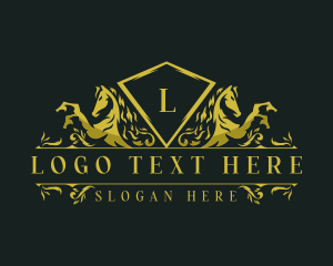 Luxury Horse Crest Logo