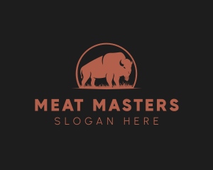 Bison Ranch Meat logo design