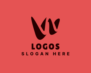 Modern Multimedia Company Letter W Logo