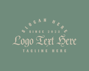 Gothic Retro Brand logo design