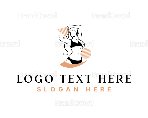 Fashion Underwear Girl Logo