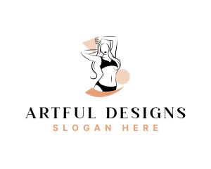 Fashion Underwear Girl logo design