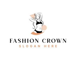 Fashion Underwear Girl logo design