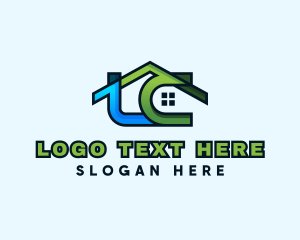 Roofing - Real Estate Construction Letter C logo design