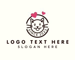 Grooming - Kitten Heart Vet logo design